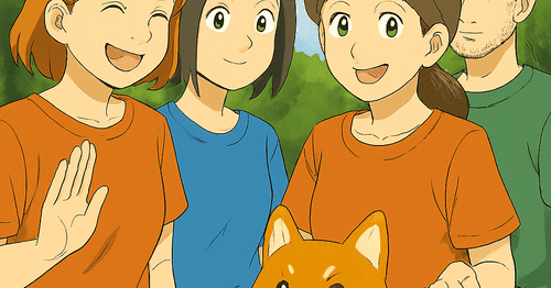 夜の数学⑫｜朝の散歩②『ワンちゃんを連れた夫婦』