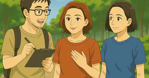 夜の数学⑯｜朝の散歩⑥『雑誌の取材？』